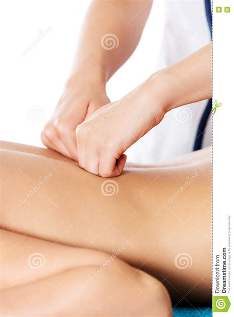 woman having massage of body in the spa salon beauty treatment concept