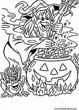 Colorat Bruxas Pintar Coloriage Hallowen Czarownice Planse P102 Coloriages Desene Coloriez Kolorowanki Dla Sorcière Marmite Sa Primiiani Enregistrée sketch template