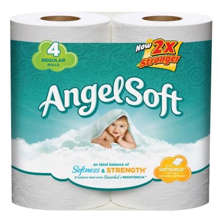 angel soft  rolls toilet tissue   pack