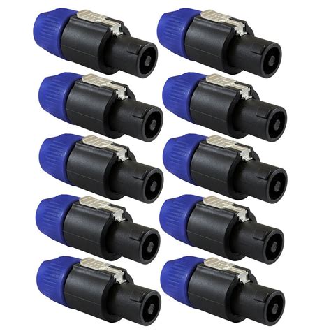 quality nlfc professional  pin plug male audio speaker cable  connectors walmartcom