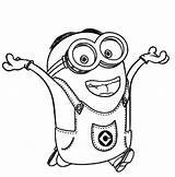 Coloring Minion Pages Dave Minions Happy Color Printable Print Easy Online Clipart Kidsplaycolor Pdf Kids Google Book Getcolorings Mario Clipground sketch template