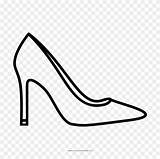 Drawing High Shoe Heel Clipart Coloring Heeled Clip Book sketch template