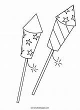 Fireworks Coloring Pages July 4th Sheets Clipart Printable Fourth Draw Firework Drawing Kids Window Artifice Easy Star Patriotic Books Craft sketch template
