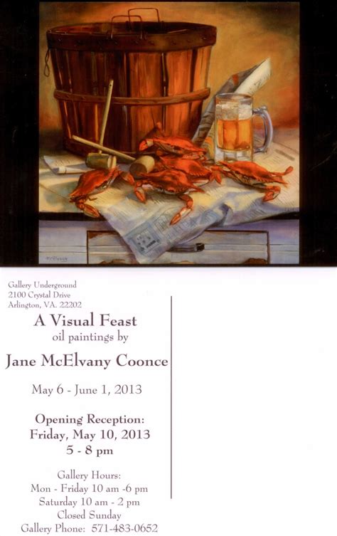 an artist s life jane mcelvany coonce invitation to my solo show a visual feast