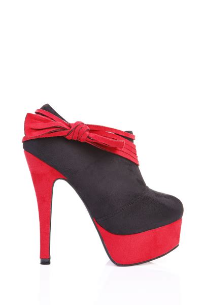 red suede shoe