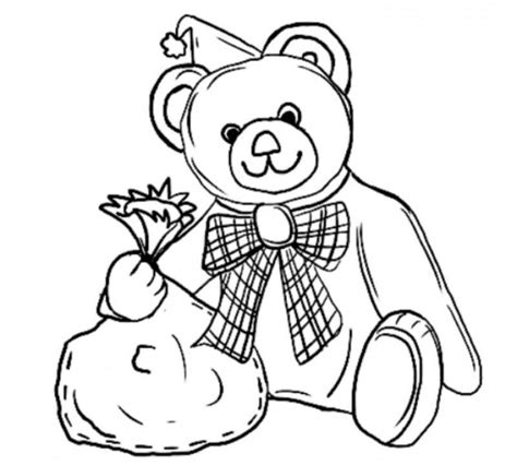 cute teddy bear coloring pages pictures