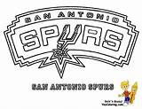 Coloring Spurs Lakers Yescoloring sketch template