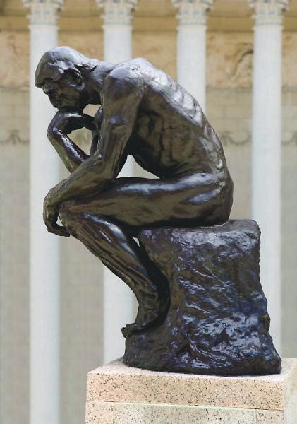 frame work the thinker by auguste rodin famsf