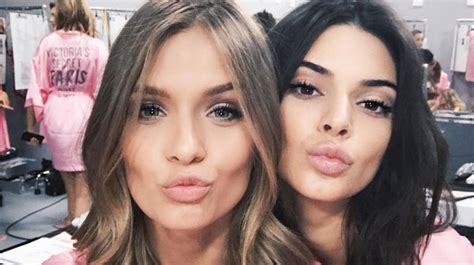 the most glamorous selfies at the victoria s secret fashion show