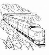 Train Coloring Pages Long Drawing Transportation Very Kidsdrawing Trains Printable Choose Board Clipart Freight Paintingvalley sketch template