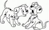 Coloring Dog Dalmation Cartoon Getcolorings Dogs Fresh sketch template