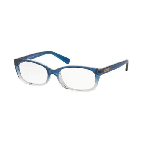 michael kors eyeglasses mk 8020 3122 blue clear gradient 53mm walmart