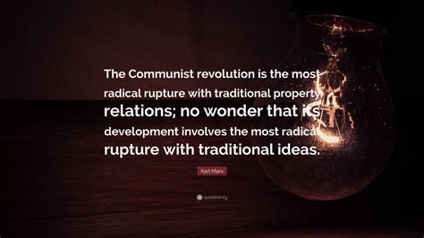 Karl Marx Quote “the Communist Revolution Is The Most