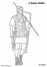 Roman Coloring Soldier Pages Sheets Edupics sketch template