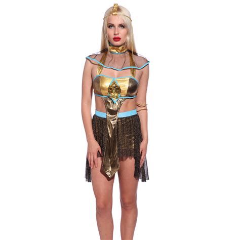 Ladies Sexy Queen Cleopatra Egyptian Goddess Costume Womens Fancy Dress