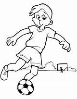 Coloring Pages Soccer Football Printable sketch template