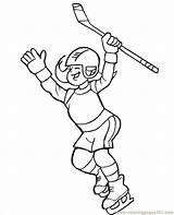 Hockey Coloring Pages Player Girl Coloriage Printable Kids Ice Girls Print Color Printables Imprimer Colouring Dessin Sheets Sports Bestcoloringpagesforkids Drawing sketch template