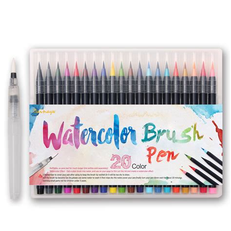 watercolour brush pens set   notebooktherapy