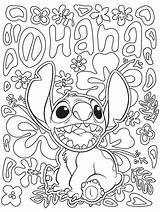 Lilo Ohana Mandala Coloriage sketch template