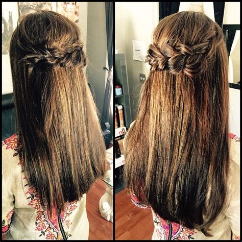 Fun Crown Braid On Long Straight Hair For A Different Look