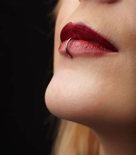 The Hoop Labret Look Is Just So Sexy And One Of Our Favorite Piercing