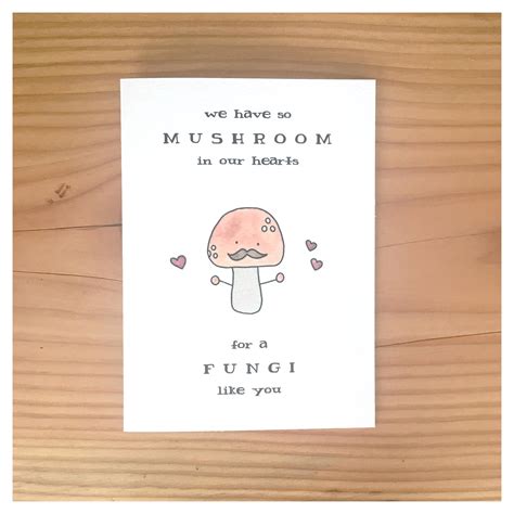 Mushroom Card • Fungi Card Card For Dad Funny Card For