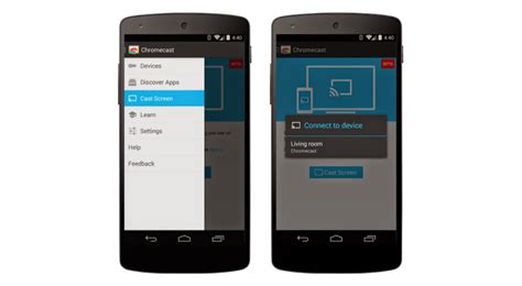 chromecast app update brings android screen mirroring   tv