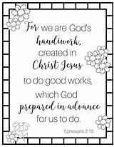 Handiwork Ephesians Gods Masterpiece Prepared Theprudentpantryblog Works Prudent Pantry Verses sketch template