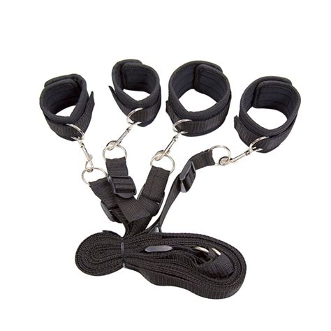 bondage bed restraint foot shackle handcuffs sex tool role play toy in