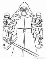 Wars Ren Kylo Star Coloring Pages Obi Wan Kenobi Ausmalbilder Order Skywalker Coloriage Lightsaber Anakin Lego Drawing Omalovánky Colouring Mandala sketch template