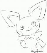 Pichu Colorear Coloreamania sketch template