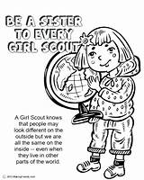 Scout Coloring Girl Daisy Pages Sister Petal Law Scouts Every Brownie Printable Violet Girls Makingfriends Responsible Color Activities Say Do sketch template