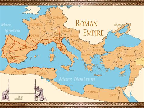 roman empire map   height  time