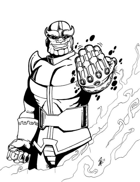 printable thanos coloring page  coloring home