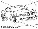 Coloring Camaro Pages Chevrolet Getcolorings sketch template