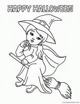 Coloring Pages Witch Coloring4free Halloween Printable Anime sketch template