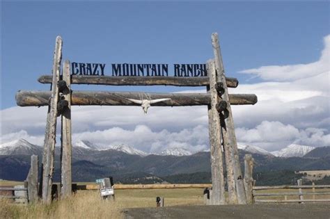 photo  crazy mountain ranch entrance montana montana ranch favorite places travel fun