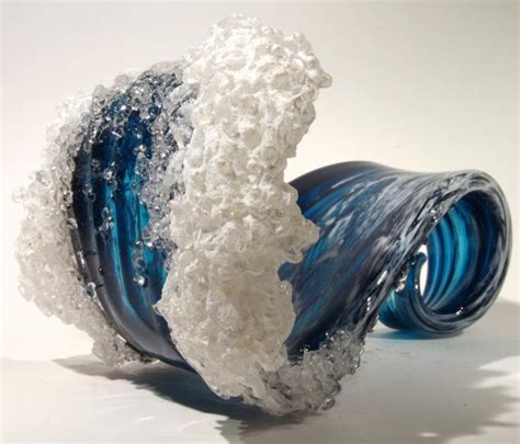 These Incredible Glass Vases Are Made To Look Like An Ocean Wave