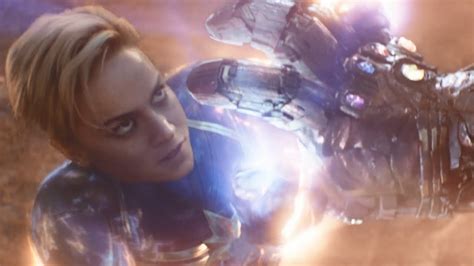 Avengers Endgame Captain Marvel Vs Thanos Scene