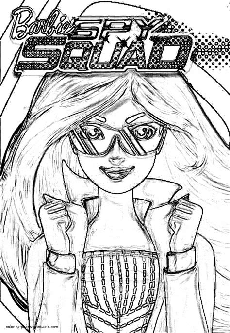 barbie spy squad printable coloring pages coloring pages printablecom