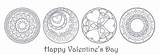 Valentine Pages Hattifant Mandala Colouring Mandalas Own Relax Simply Enjoy Cards Them Create Use Banner sketch template