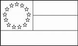 Flag Coloring Pages Rebel Bars Stars Template sketch template