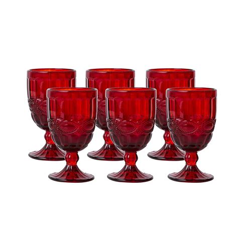 vintage glass colored goblets party rentals nyc  york party