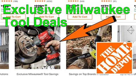 Exclusive Milwaukee Tool Deals Home Depot Youtube