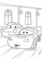 Coloring Disney Cars Pages Lightning Super Mc Queen sketch template
