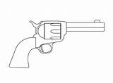 Outline Drawings Gun Revolver Drawing Tattoo Vector Create Illustration Pistol Textured Outlines Easy Guns Small Background Sketch Tattoos Basic Linework sketch template