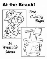 Beach Coloring Pages Fun Sheets Kids Summer Activities Printable Color Worksheets Google Books Sea Side Dot sketch template