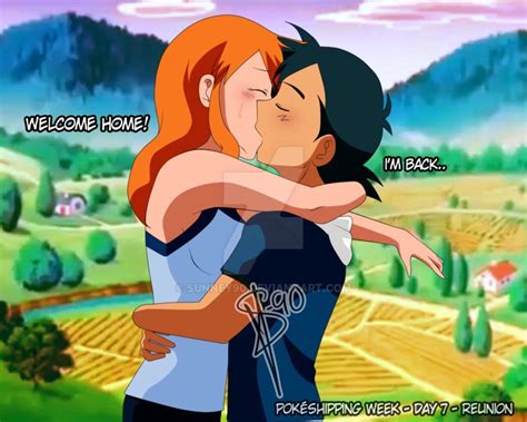 Ash And Misty S Kiss When They Are Reunited At Last