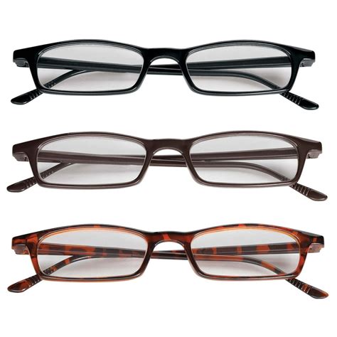 3 Pair Value Pack Reading Glasses Magnification 5 00x