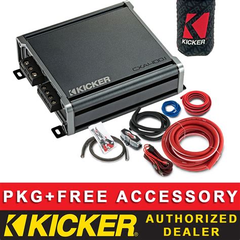 kicker cxa car audio subwoofer class  chmono amplifier awg amp kit  ebay